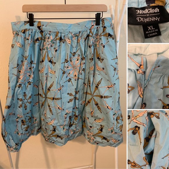 ModCloth x Dupenny Charming Cotton Skirt - Picture 4 of 4